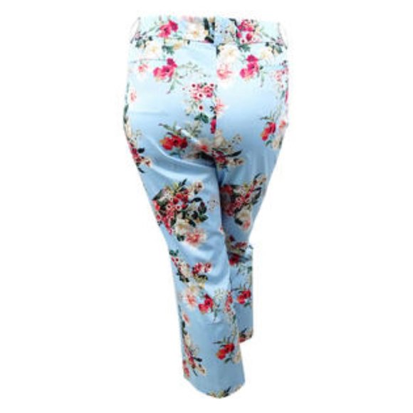 Tommy Hilfiger Floral-Print Slim Pants Size 10 - Picture 2 of 6